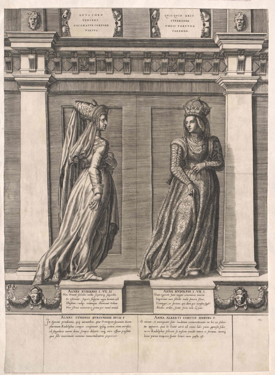 Burgundská princezna Agnes od Artist Unknown
