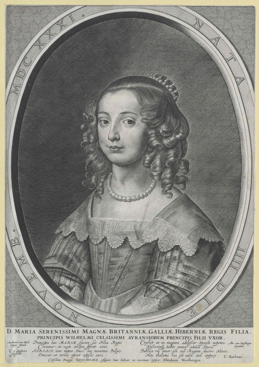 Princess of England Mary (tisk) od Artist Unknown