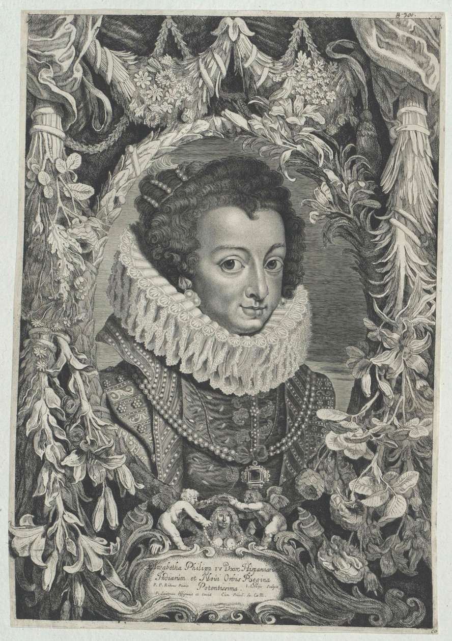 Francouzská princezna Elisabeth (tisk) od Artist Unknown