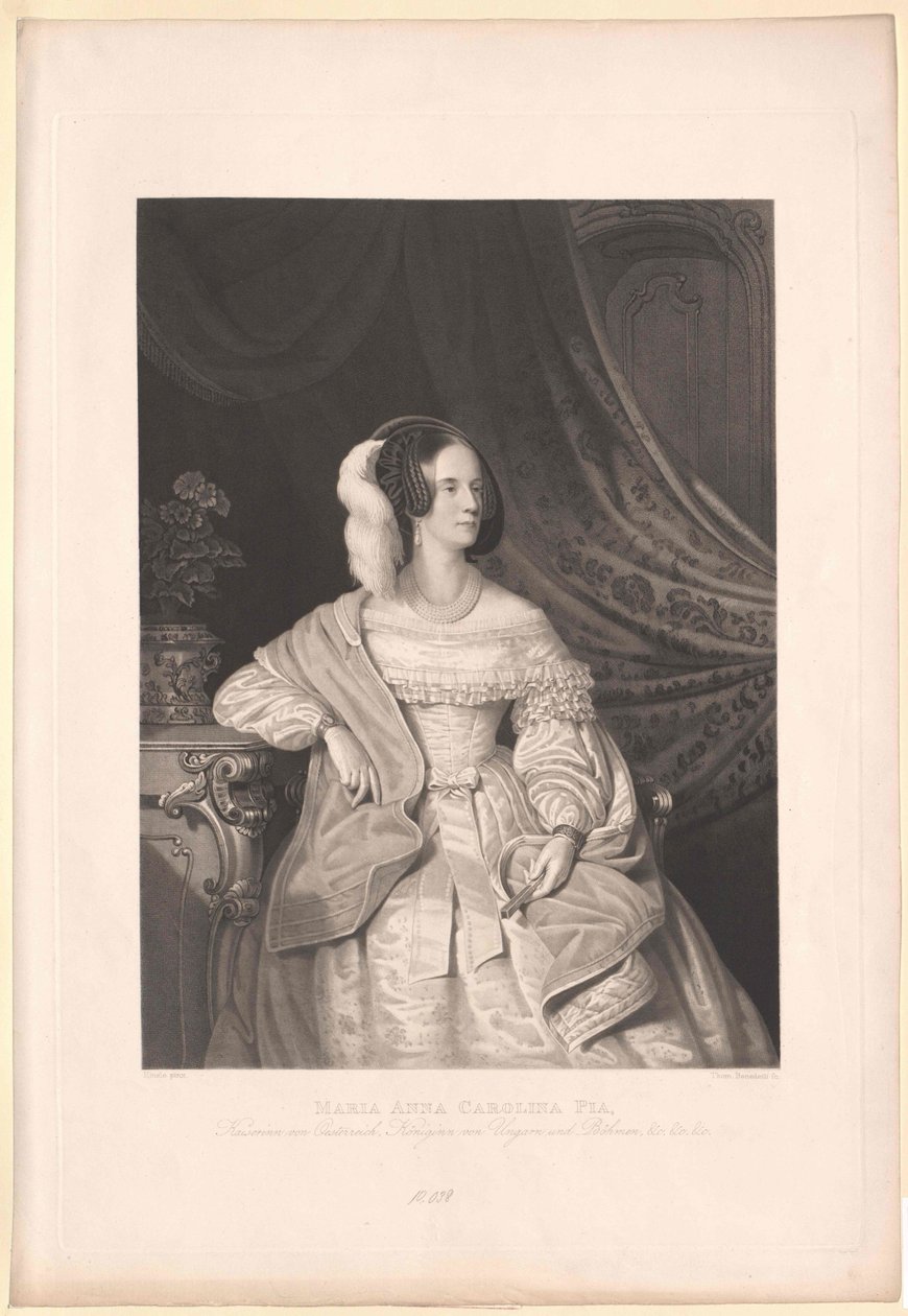 Savojsko-sardinská princezna Marie Anna od Artist Unknown