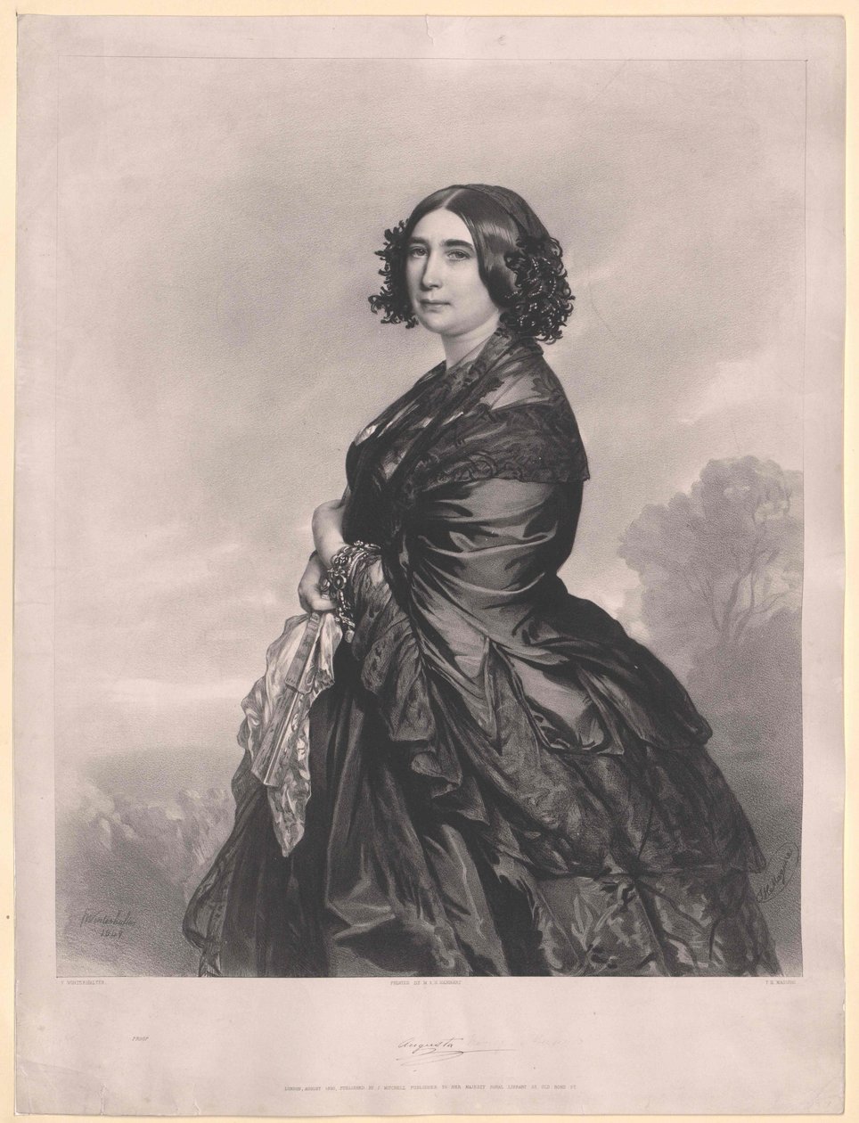 Sasko-výmarská princezna Eisenach Augusta od Artist Unknown