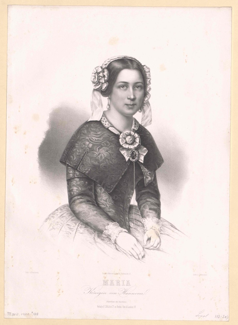 Saská princezna Altenburg Marie od Artist Unknown