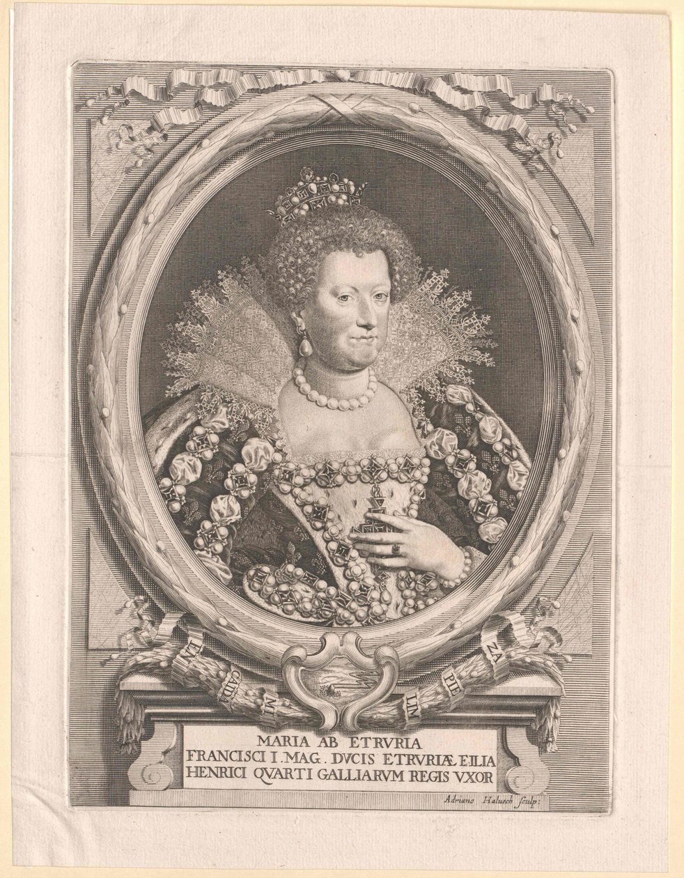 Toskánská princezna Marie Medicejská od Artist Unknown
