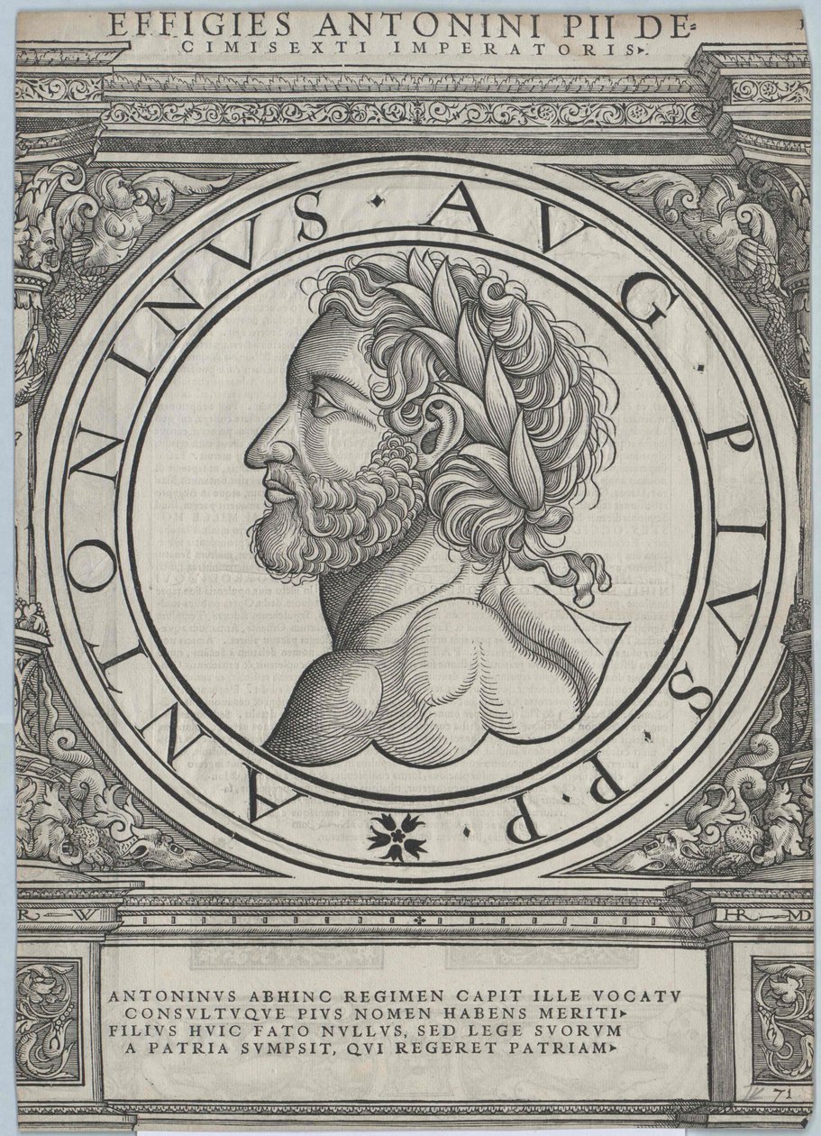 Římský císař Antoninus Pius od Artist Unknown