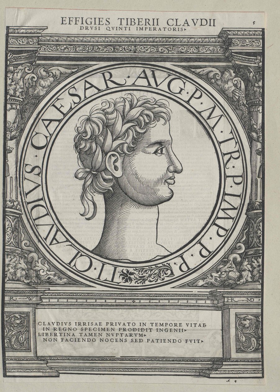 Římský císař Claudius od Artist Unknown