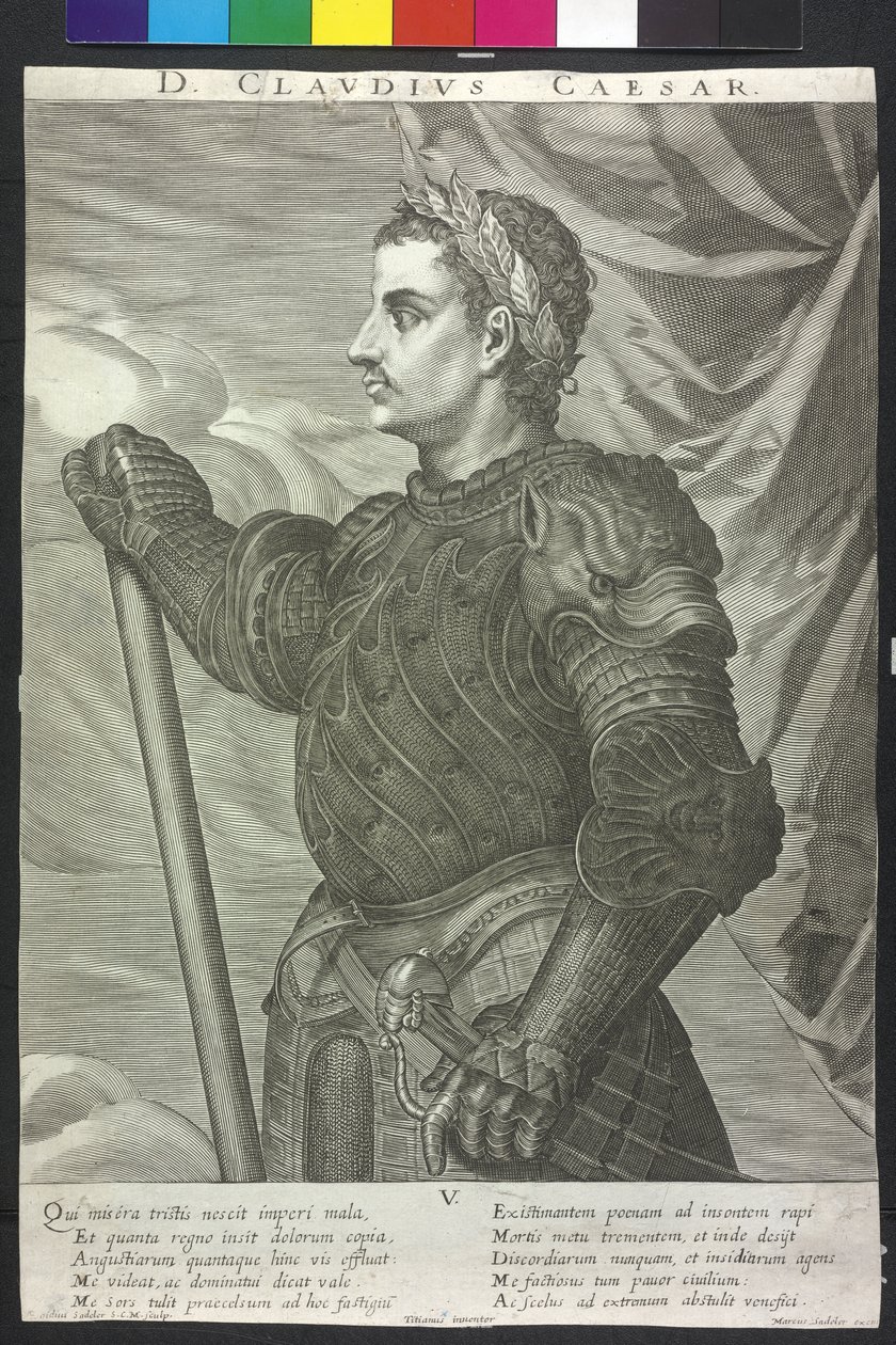 Římský císař Claudius od Artist Unknown