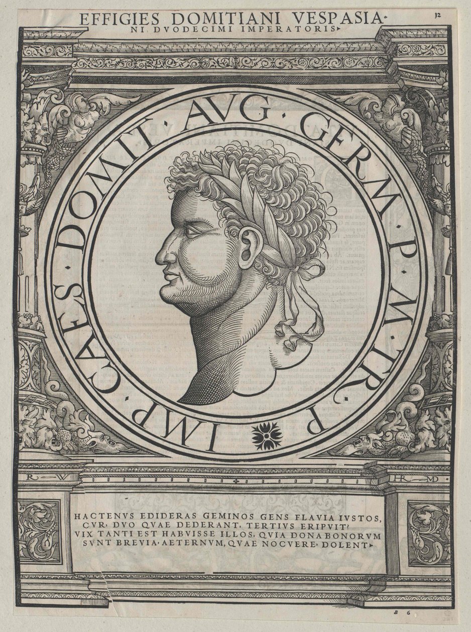 Římský císař Domicián od Artist Unknown