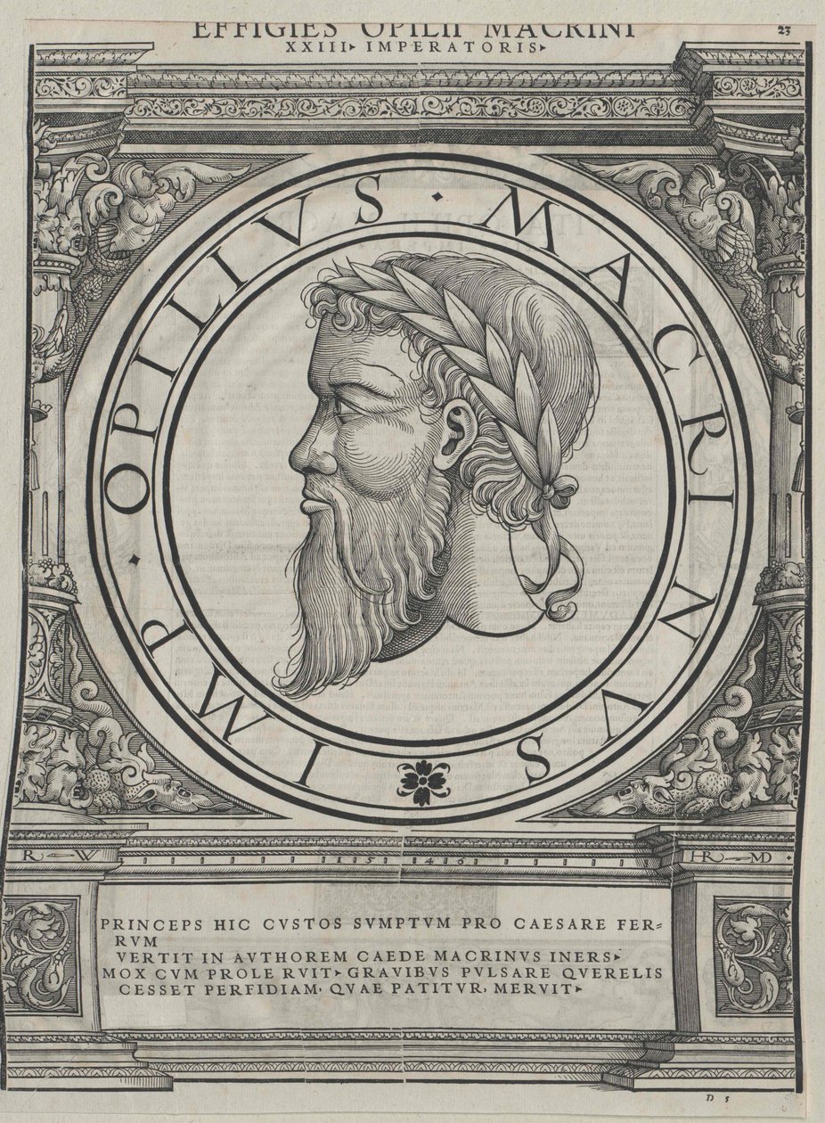 Římský císař Macrinus od Artist Unknown