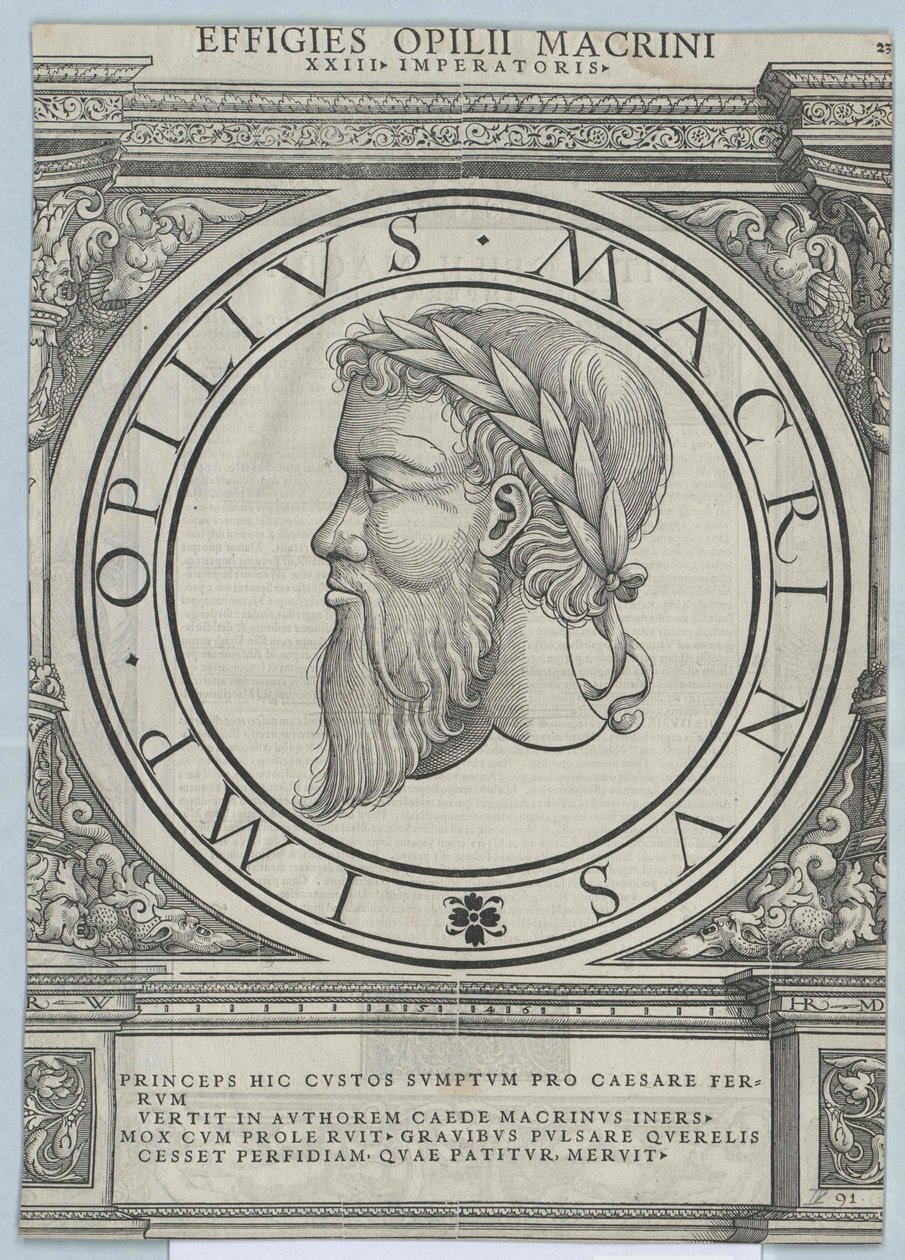 Římský císař Macrinus od Artist Unknown