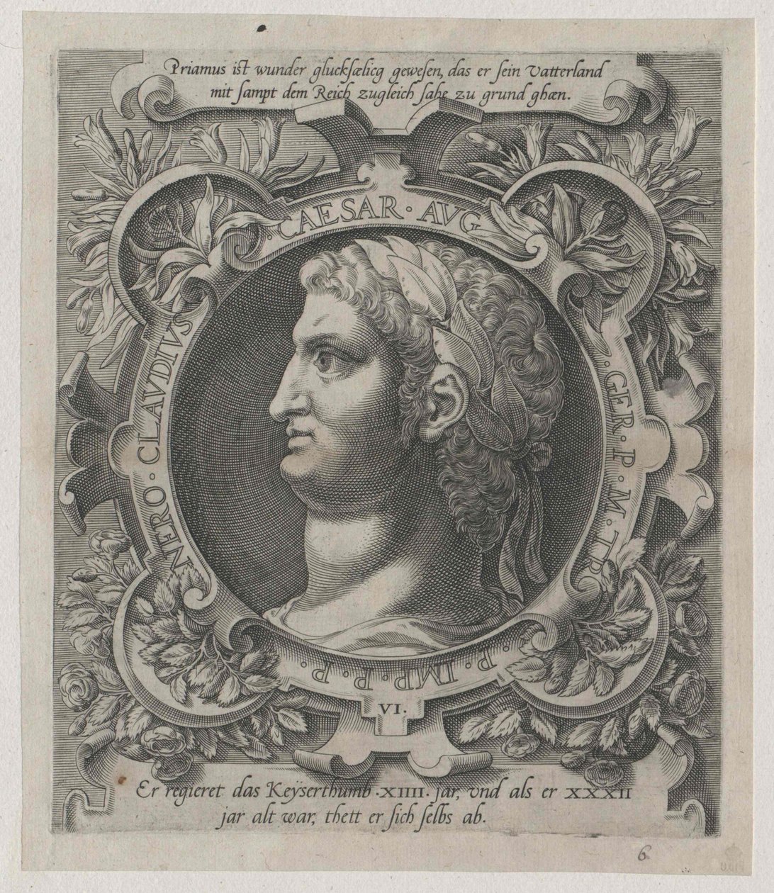 Římský císař Nero (tisk) od Artist Unknown