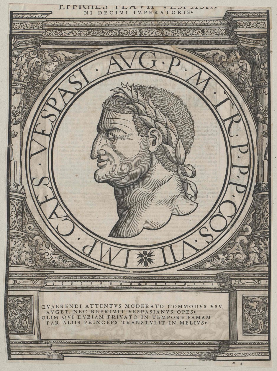 Římský císař Vespasián od Artist Unknown