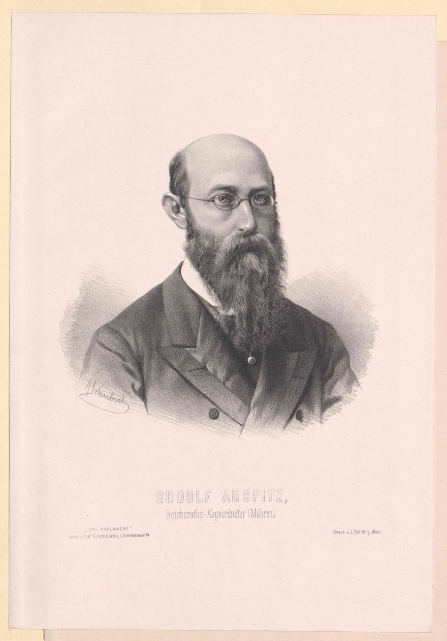 Rudolf Auspitz (tisk) od Artist Unknown