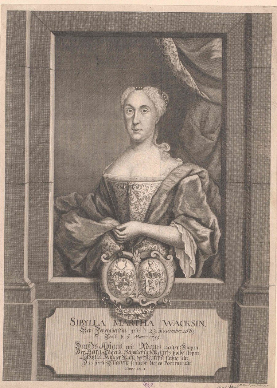 Sibylla Marta konec práce od Artist Unknown