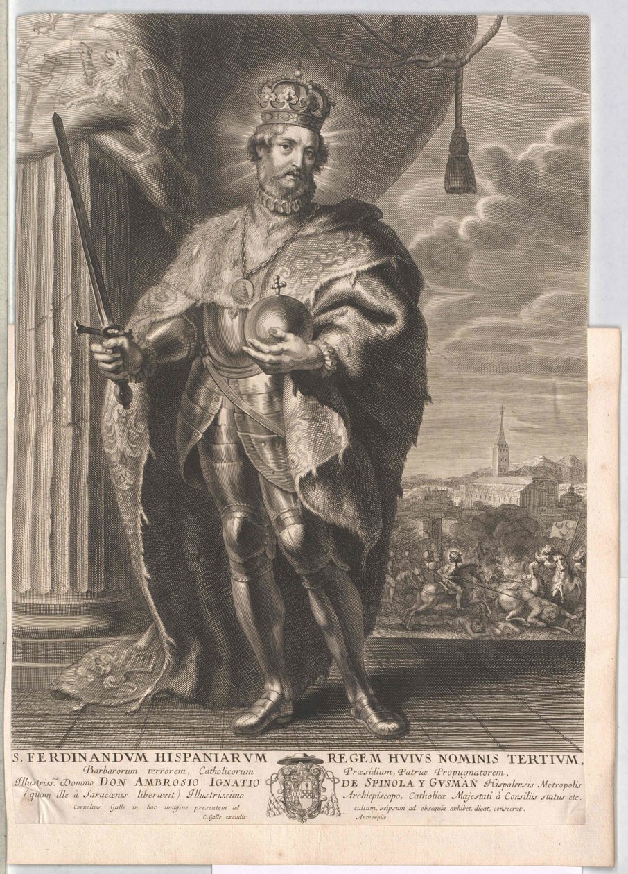 Svatý Ferdinand III. od Artist Unknown