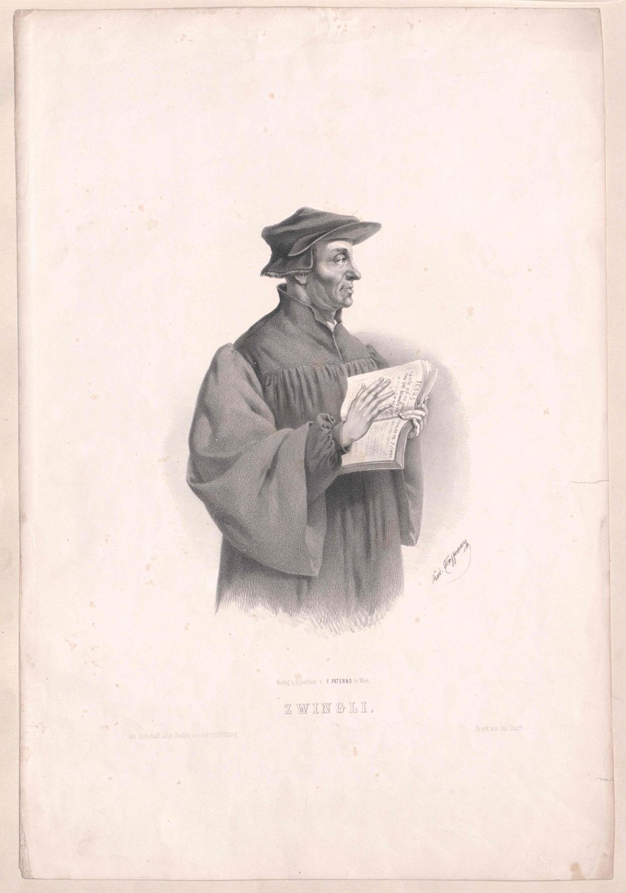 Ulrich Zwingli od Artist Unknown
