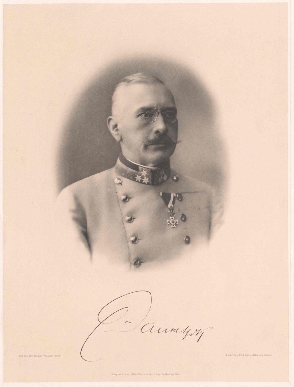 Viktor hrabě Dankl von Krasnik (tisk) od Artist Unknown