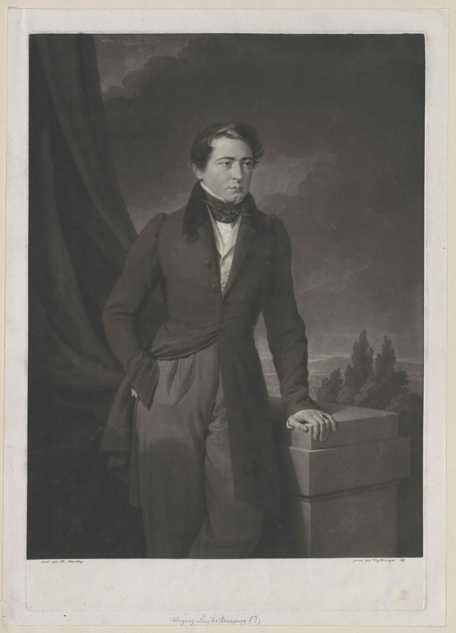 Vincenz kníže Auersperg od Artist Unknown