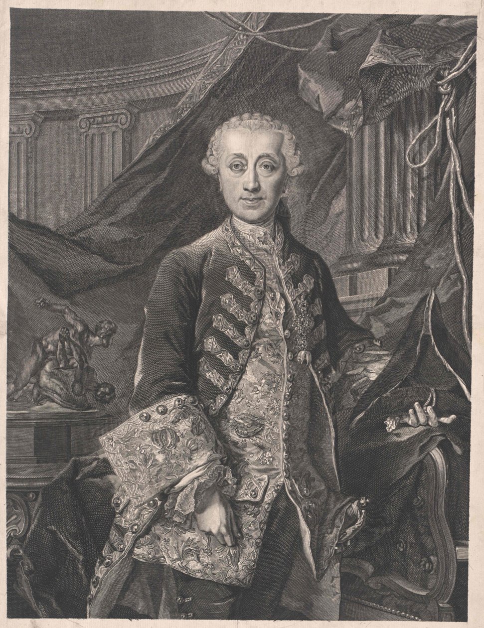 Wenzel Anton kníže z Kaunitz-Rietbergu od Artist Unknown