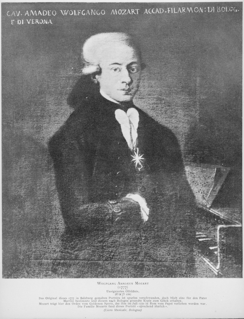 Wolfgang Amadeus Mozart od Artist Unknown