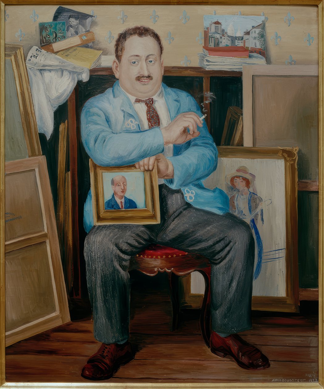 Portrét Adolfa Baslera od Arvid Fougstedt
