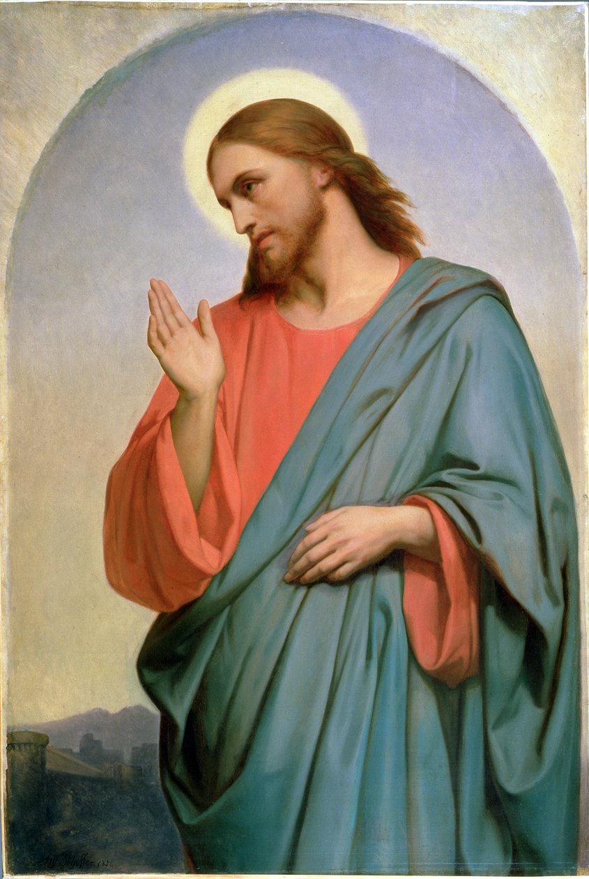 Kristus plačící nad Jeruzalémem, 1851 (olej na látce) od Ary Scheffer