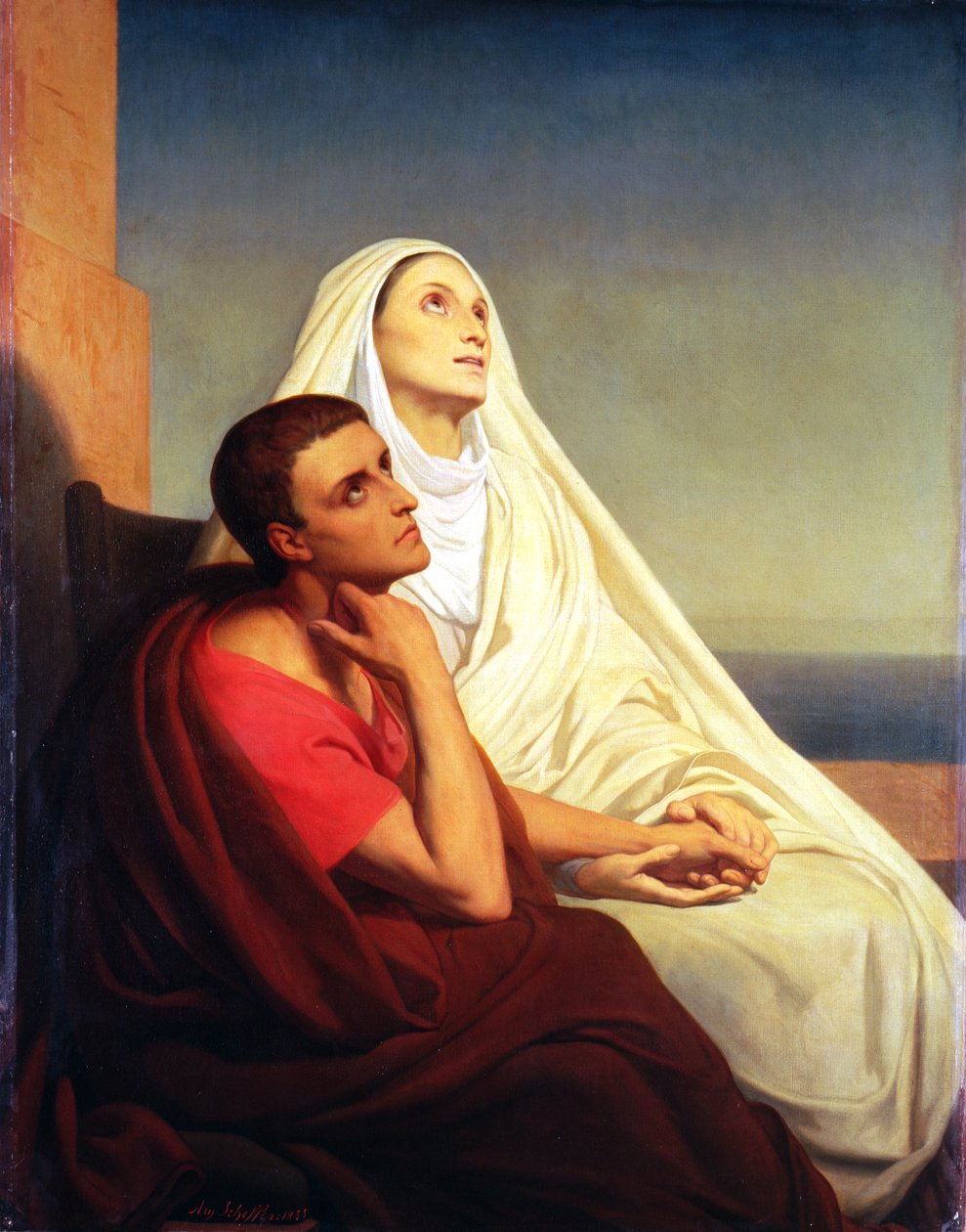 Svatý Augustin a jeho matka svatá Monika, 1855 od Ary Scheffer