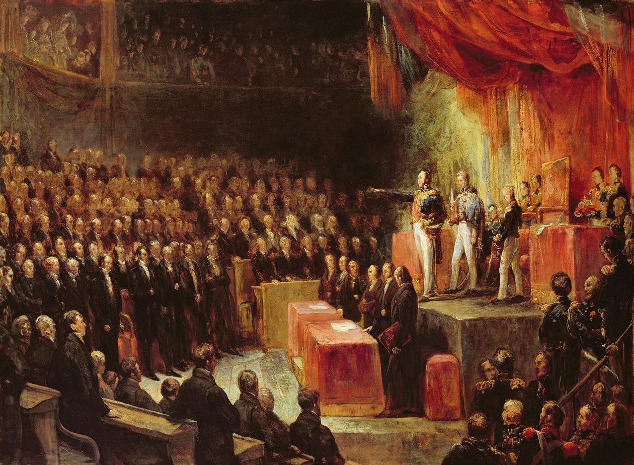 Studium pro krále Ludvíka-Philippa (1773-1850) přísahou do Poslanecké sněmovny, 9. srpna 1830 od Ary Scheffer