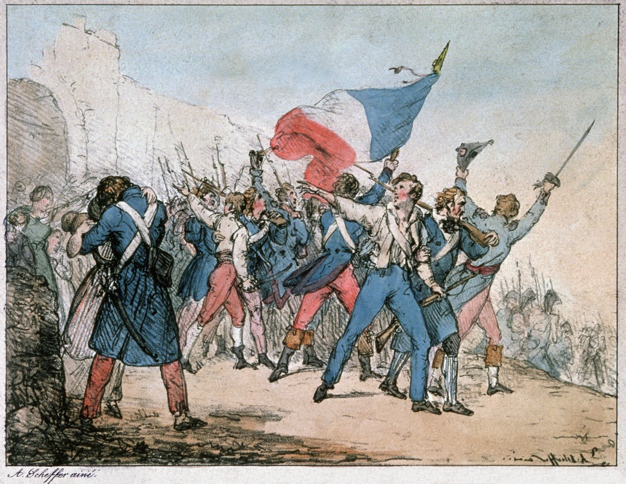 Červencová revoluce od Ary Scheffer