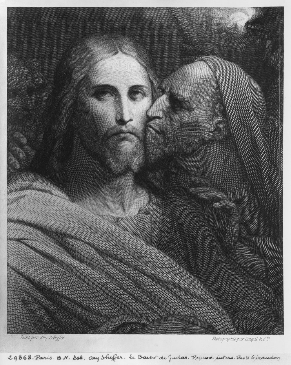 Jidášův polibek od Ary Scheffer