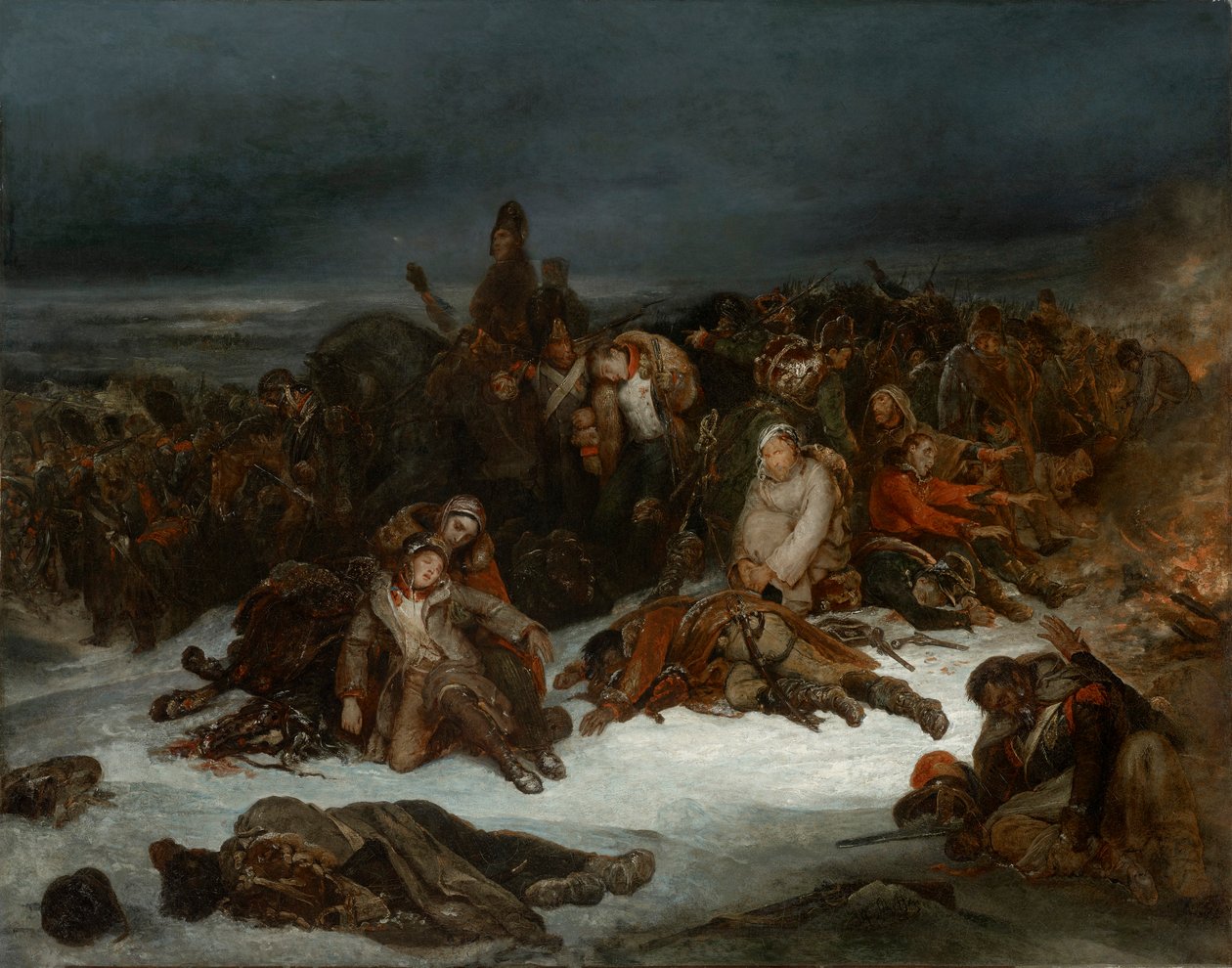 Napoleonův ústup od Ary Scheffer