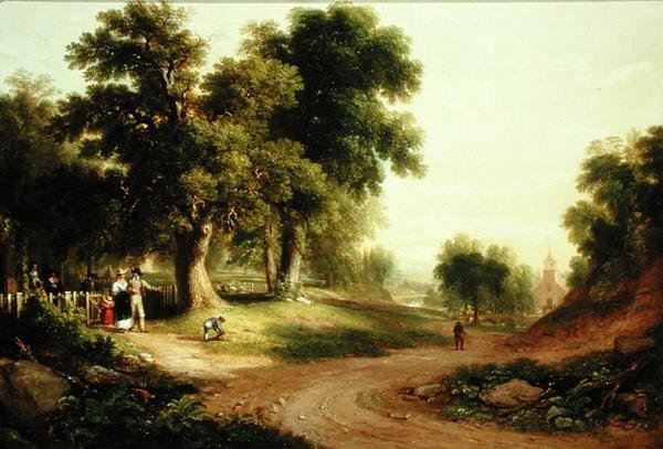 Nedělní ráno (olej na plátně) od Asher Brown Durand
