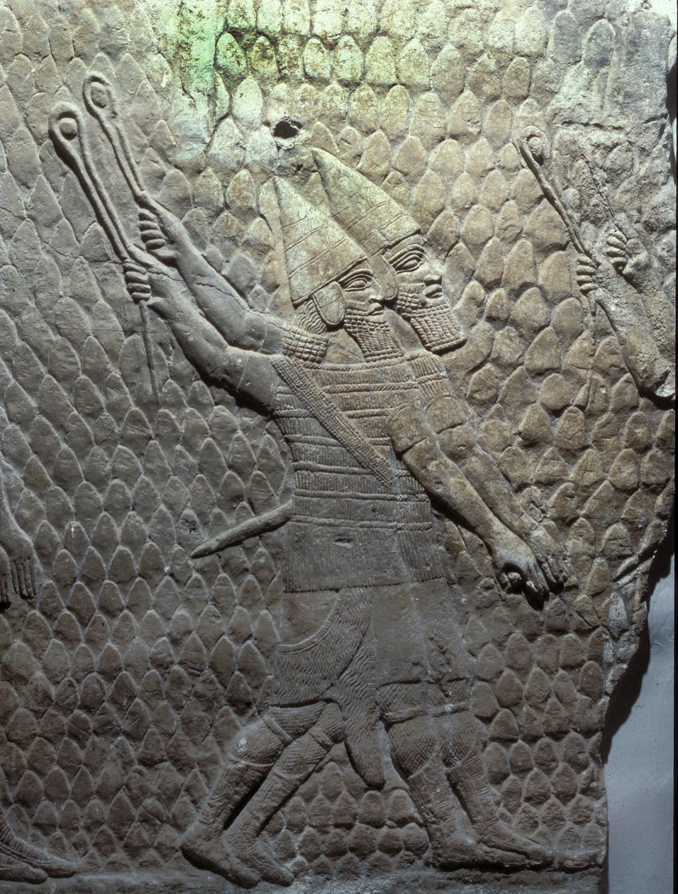 Assyrian Slingers, palác Sennacheribs, Ninive od Assyrian