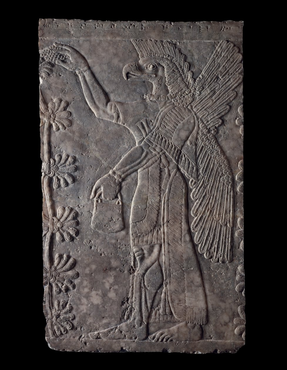 Okřídlená postava s orlí hlavou, 875–60 př. n. l. (sádra) od Assyrian
