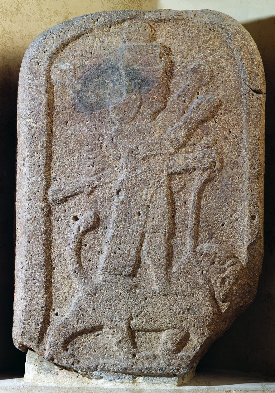 Stéla zobrazující Ištar z Arbele na lvu od Assyrian