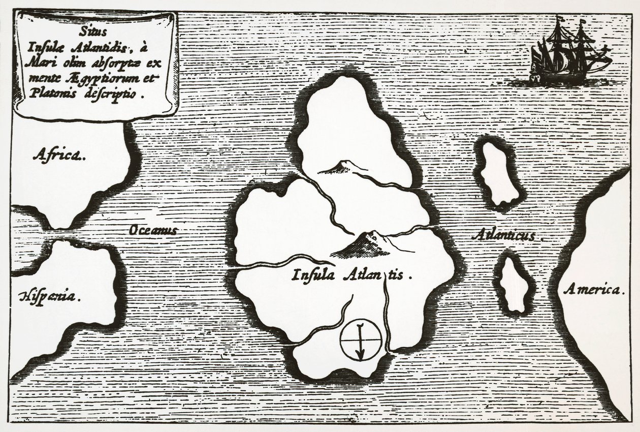 Mapa Atlantidy, z 