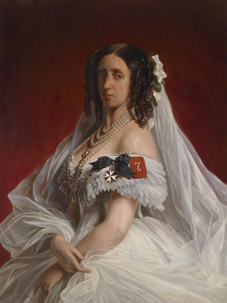 Portrét princezny Marie Luise Alexandrine z Pruska, rozené princezny Saxe-Weimar a Eisenach (1808-1877) od Franz Xaver Winterhalter