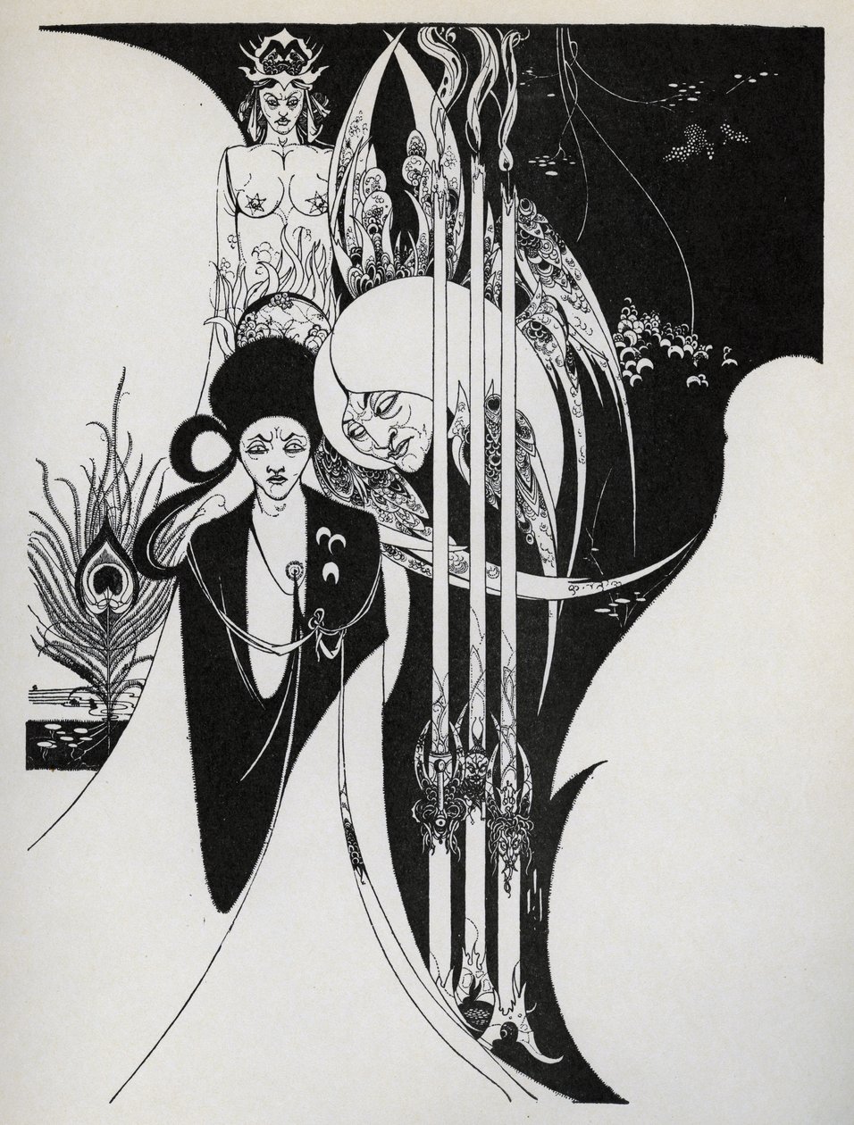 "O neofytovi a o tom, jak mu bylo zjeveno černé umění", 1899 od Aubrey Beardsley