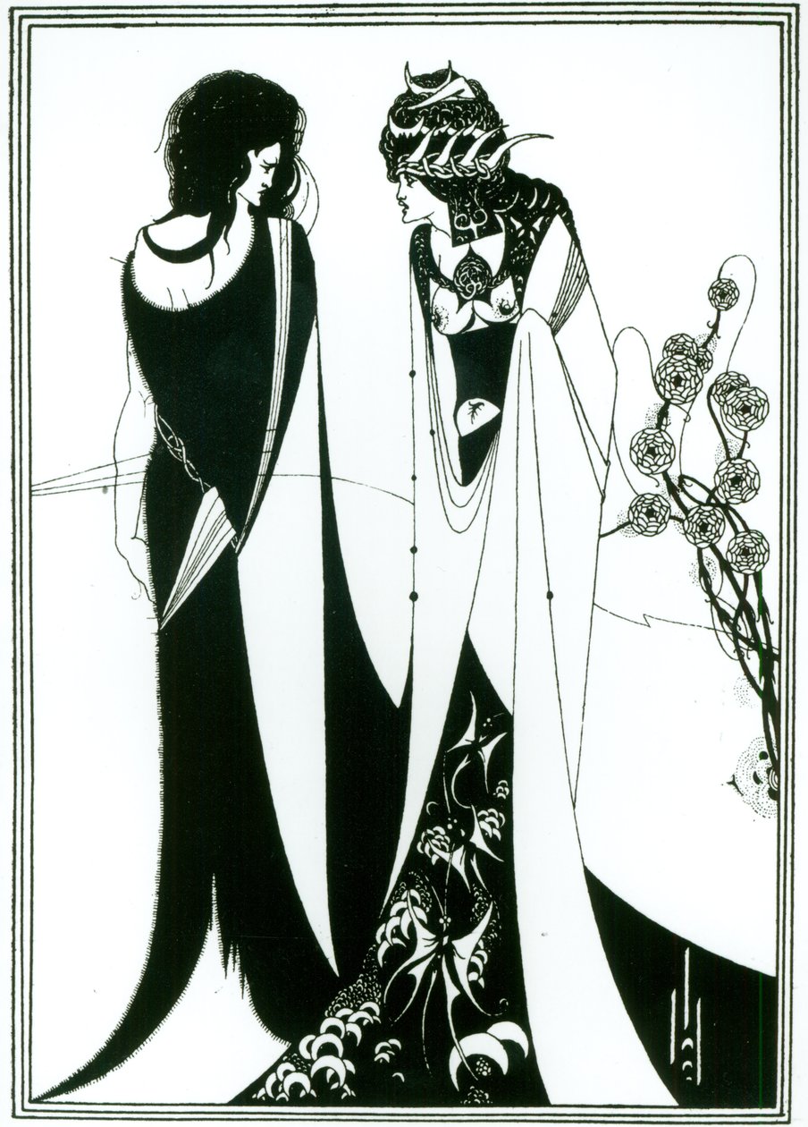 Salome se svou matkou Herodias od Aubrey Beardsley