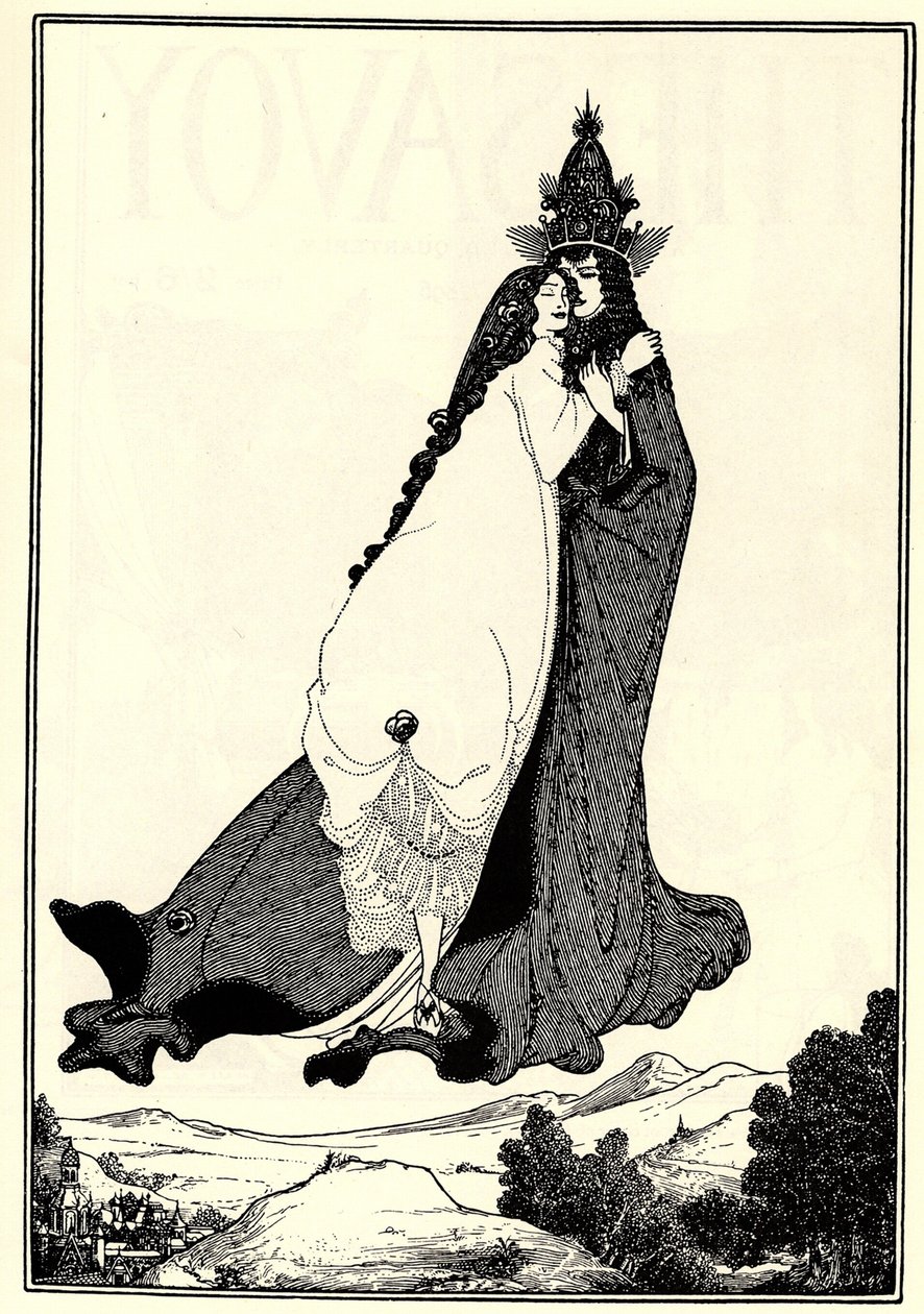 Nanebevstoupení Svaté Růže z Limy od Aubrey Beardsley