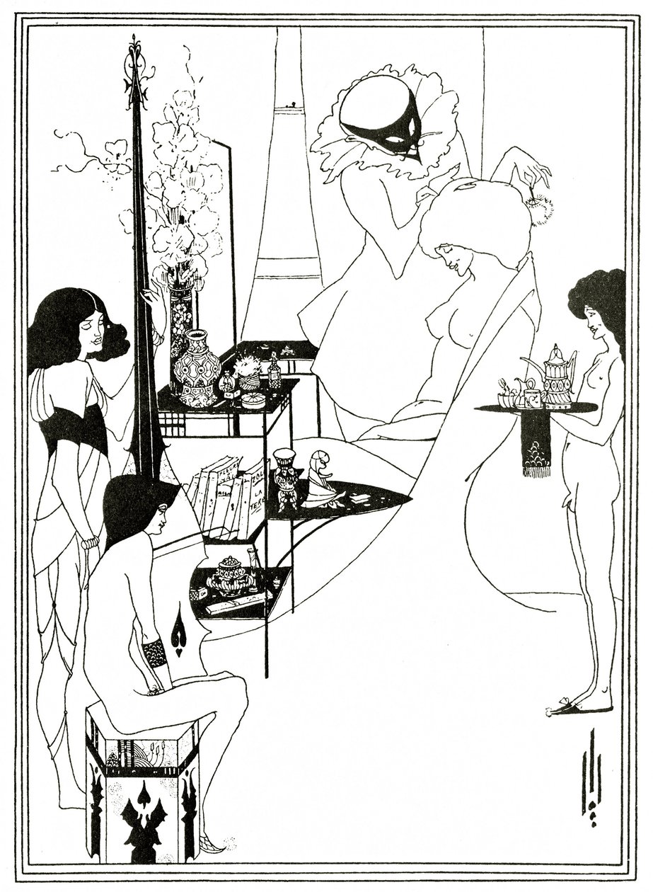 The Toilette of Salome, kolem roku 1894 (litho) od Aubrey Beardsley