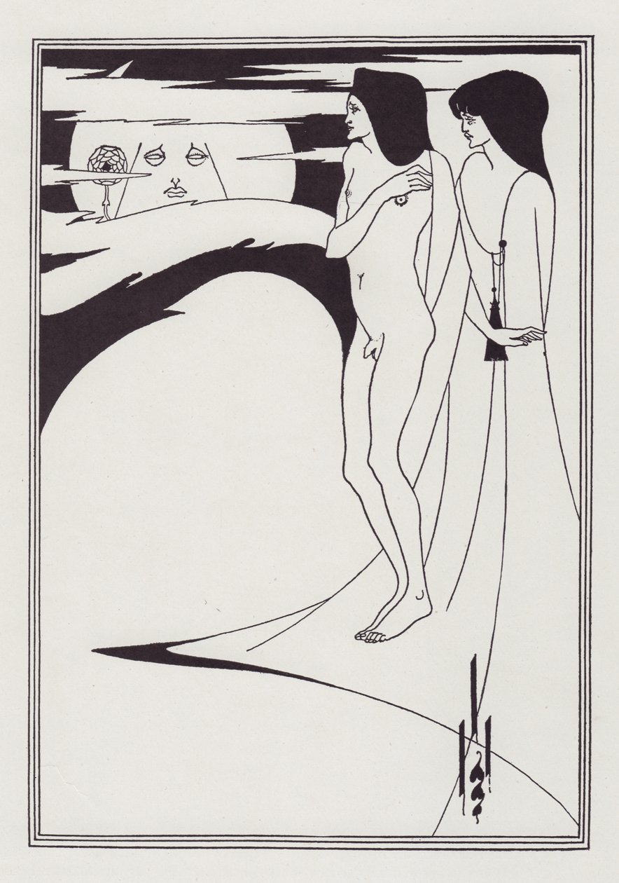 Žena na Měsíci, 1893. od Aubrey Beardsley