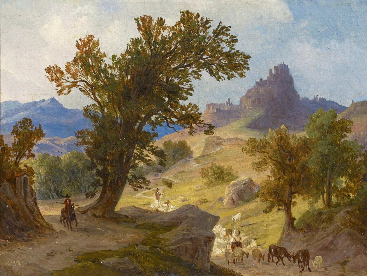 Pastýři pod Cervarou v Laziu
 od August Ahlborn