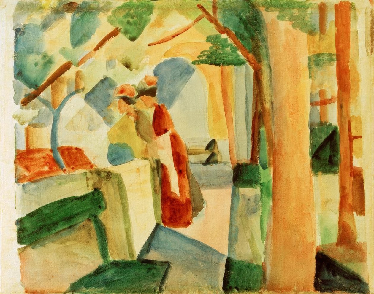 Na Thunském hřbitově od August Macke