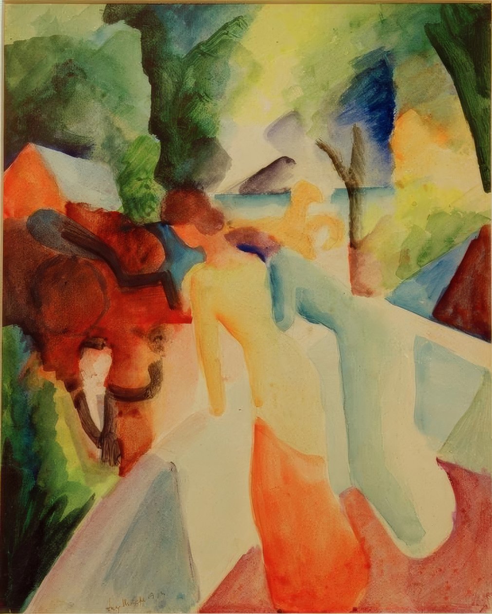 Zdravíme z balkónu od August Macke