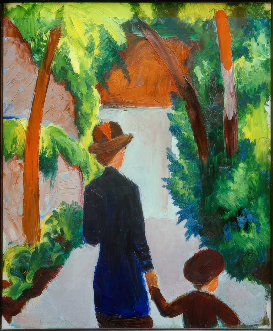 Matka a dítě v parku od August Macke