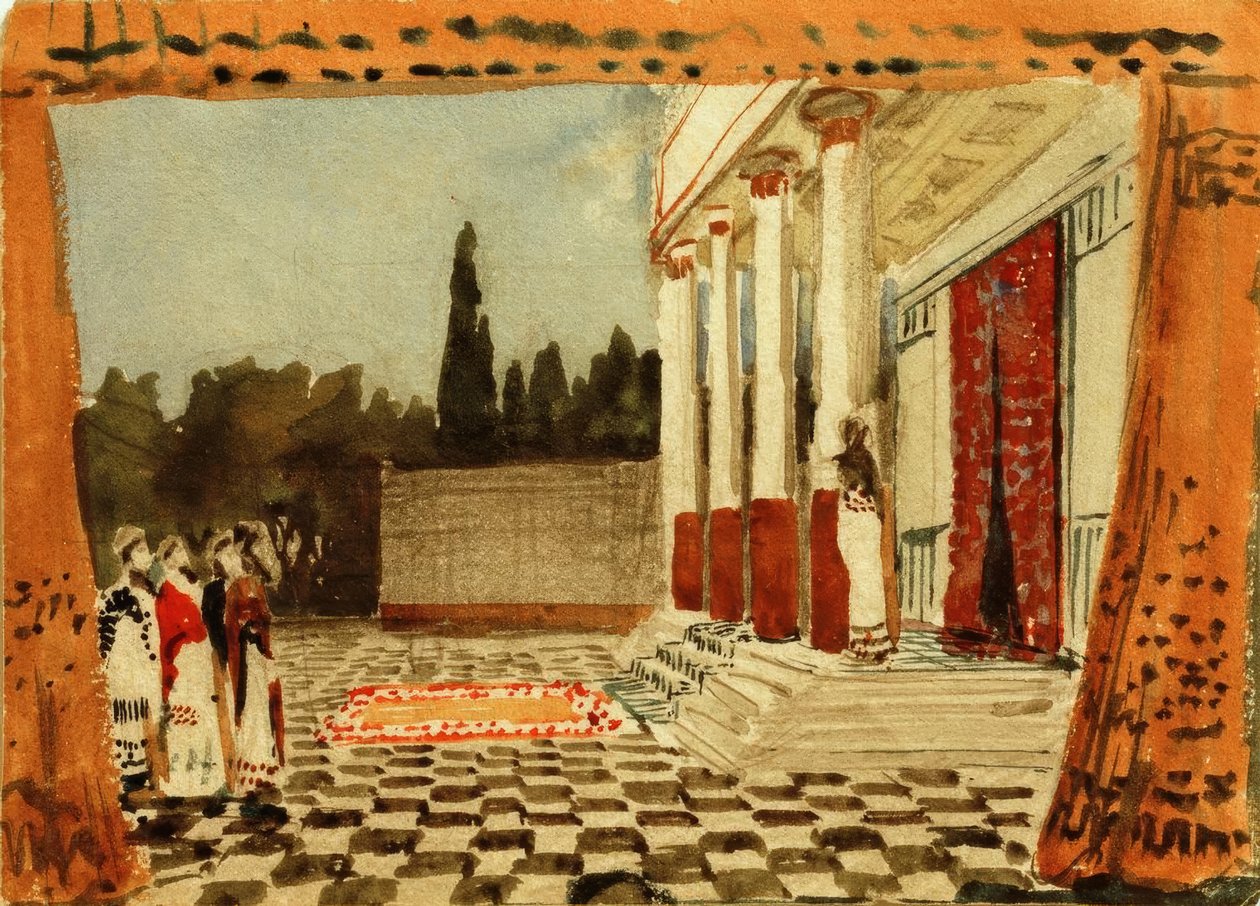 Před palácem od August Macke