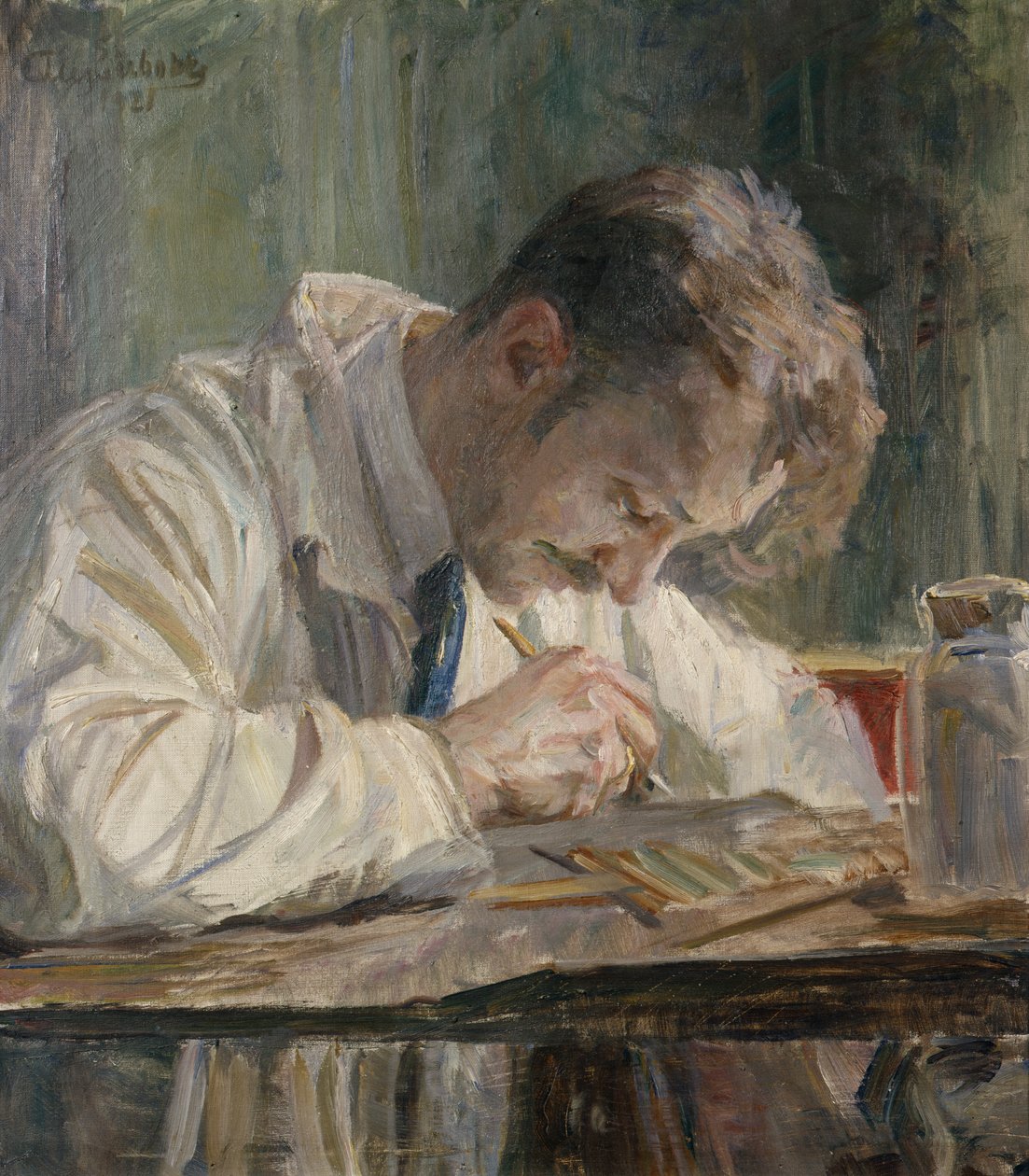 Malíř porcelánu od August Eiebakke