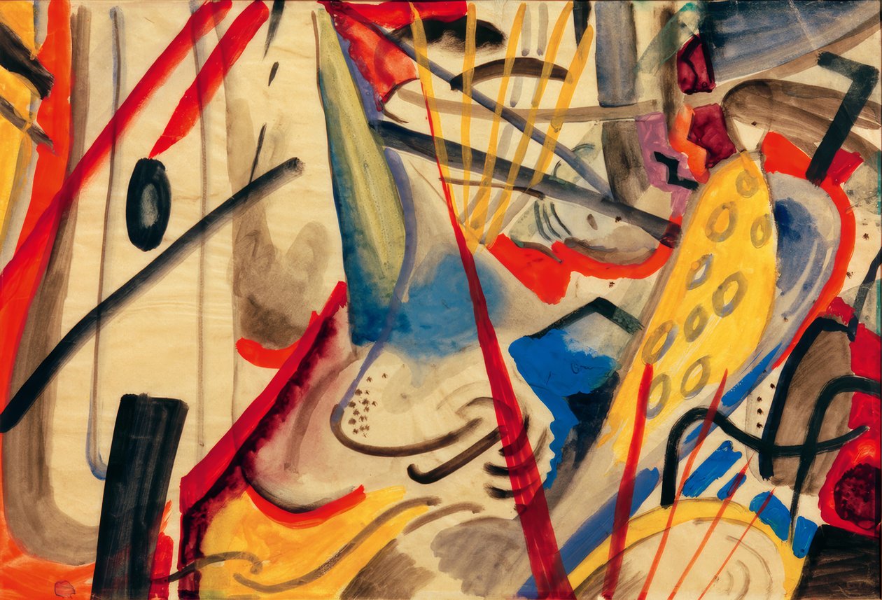 Barevné složení II od August Macke