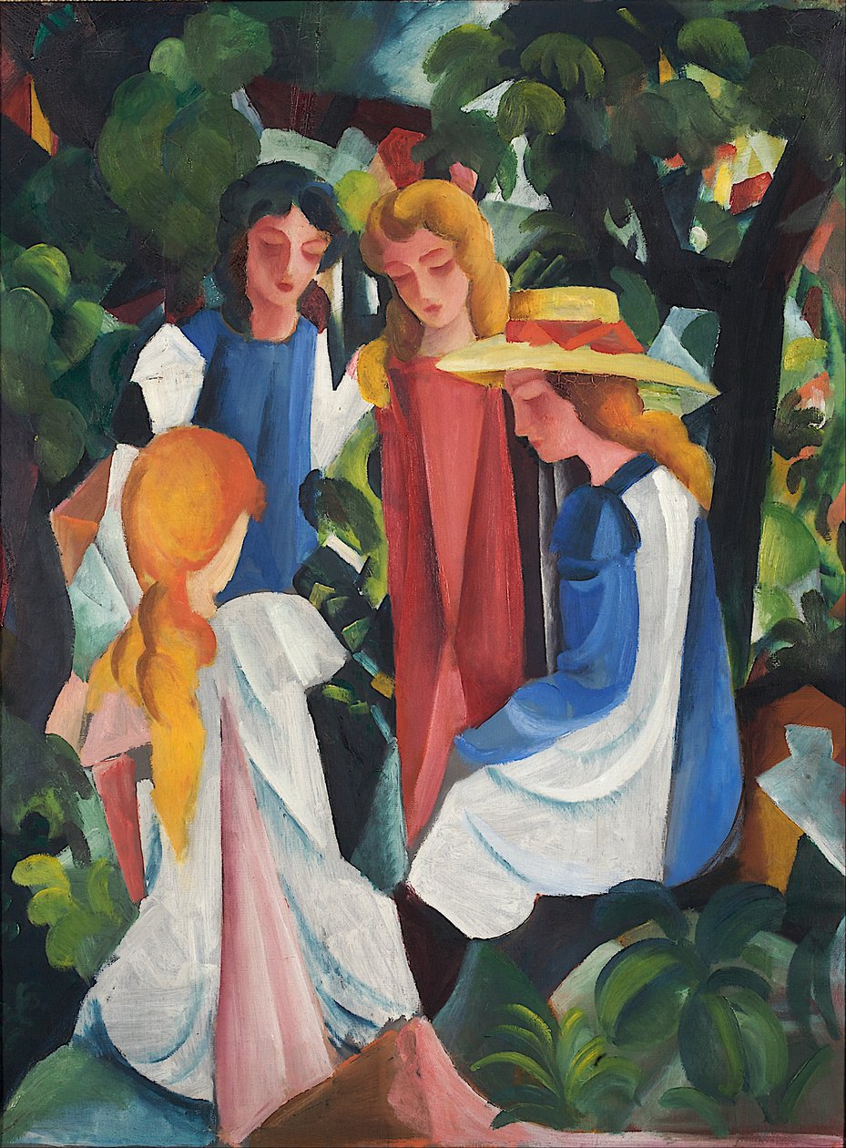 Čtyři dívky od August Macke