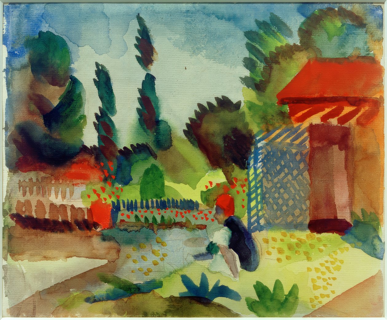 Zahradní kůlna od August Macke